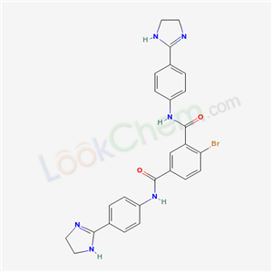 4-bromo-N,N-bis[4-(4,5-dihydro-1H-imidazol-2-yl)phenyl]benzene-1,3-dicarboxamide
