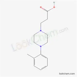 Molecular Structure of 72822-25-4 (3-[4-(2-methylphenyl)piperazin-1-yl]propanoic acid)