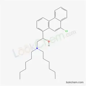 Molecular Structure of 24940-70-3 (1-(9-chlorophenanthren-1-yl)-2-(dihexylamino)ethanol)