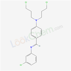 4-[(3-chlorophenyl)iminomethyl]-N,N-bis(3-chloropropyl)aniline cas  60625-48-1