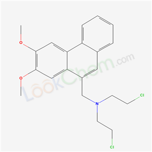 2-chloro-N-(2-chloroethyl)-N-[(6,7-dimethoxyphenanthren-9-yl)methyl]ethanamine cas  59177-42-3