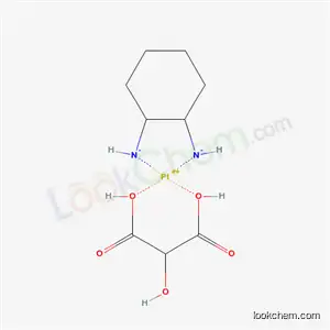 platinum(2+) cyclohexane-1,2-diyldiazanide - hydroxypropanedioic acid (1:1:1)