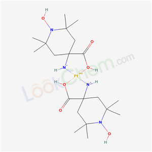 (4-carboxy-1-hydroxy-2,2,6,6-tetramethyl-4-piperidyl)azanide; platinum(+2) cation cas  42735-79-5