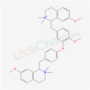 7-methoxy-1-[[4-methoxy-3-[4-[(7-methoxy-2,2-dimethyl-3,4-dihydro-1H-isoquinolin-1-yl)methyl]phenoxy]phenyl]methyl]-2,2-dimethyl-3,4-dihydro-1H-isoquinoline cas  61307-65-1