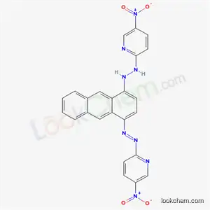 Molecular Structure of 6311-04-2 (5-nitro-2-(2-{4-[(E)-(5-nitropyridin-2-yl)diazenyl]anthracen-1-yl}hydrazino)pyridine)