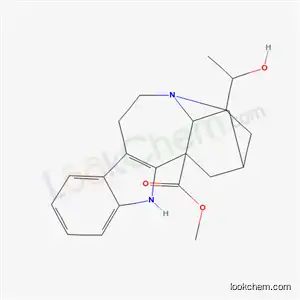 Molecular Structure of 4865-78-5 ((4α,20S)-20-Hydroxyibogamine-18-carboxylic acid methyl ester)