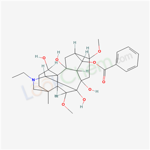 Aconitane-1,7,8,10,14-pentol,20-ethyl-6,16- dimethoxy-4-methyl-,14-benzoate,(1R,6&acirc;,- 14R,16&acirc;)-