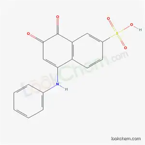 Molecular Structure of 7598-08-5 (7,8-dioxo-5-(phenylamino)-7,8-dihydronaphthalene-2-sulfonic acid)