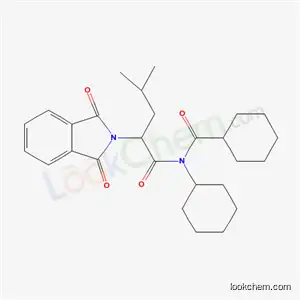 Molecular Structure of 7474-22-8 (N-cyclohexyl-N-[2-(1,3-dioxo-1,3-dihydro-2H-isoindol-2-yl)-4-methylpentanoyl]cyclohexanecarboxamide)