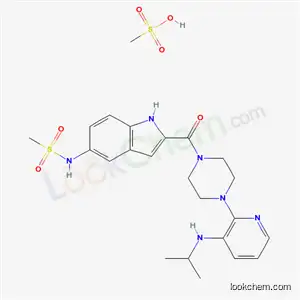 Molecular Structure of 147221-93-0 (DELAVIRDINE, MESYLATE)
