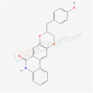 [1,4]Dioxino[2,3-j]phenanthridin-6(5H)-one,9,- 10-dihydro-9-[(4-hydroxyphenyl)methyl]-