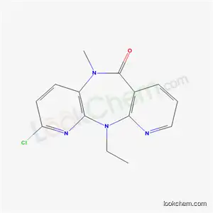 Molecular Structure of 133627-12-0 (2-Chloro-N11-ethyl-N5-methyl-5,11-dihydro-6H-dipyrido(3,2-b:2,3-e)(1,4)diazepin-6-one)