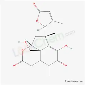 Molecular Structure of 80648-28-8 ((7R,8aR,8bR)-6-hydroxy-8b-(hydroxymethyl)-4,7-dimethyl-7-[(2R)-3-methyl-5-oxo-2,5-dihydrofuran-2-yl]-3a,4,7,8,8a,8b-hexahydro-2H-cyclopenta[ij]isochromene-2,5(3H)-dione)