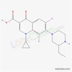 1-cyclopropyl-7-(3-ethylpiperazin-1-yl)-6,8-difluoro-4-oxo-1,4-dihydroquinoline-3-carboxylic acid