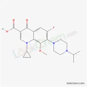 1-cyclopropyl-6-fluoro-8-methoxy-7-[4-(1-methylethyl)piperazin-1-yl]-4-oxo-1,4-dihydroquinoline-3-carboxylic acid