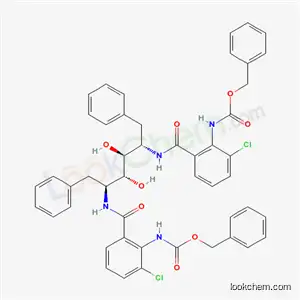Molecular Structure of 173094-20-7 (2,5-bis{[(2-{[(benzyloxy)carbonyl]amino}-3-chlorophenyl)carbonyl]amino}-1,2,5,6-tetradeoxy-1,6-diphenyl-L-altritol)