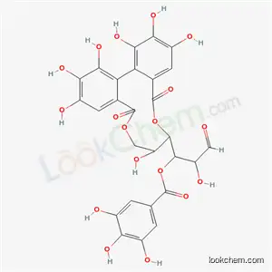 Molecular Structure of 84744-46-7 (3-O-Galloyl-4-O,6-O-[2,2',3,3',4,4'-hexahydroxy[1,1'-biphenyl]-6,6'-diylbiscarbonyl]-D-glucopyranose)