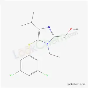 Molecular Structure of 178979-14-1 ({5-[(3,5-dichlorophenyl)sulfanyl]-1-ethyl-4-(1-methylethyl)-1H-imidazol-2-yl}methanol)
