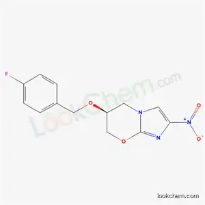 Molecular Structure of 187235-33-2 ((6S)-6-[(4-fluorobenzyl)oxy]-2-nitro-6,7-dihydro-5H-imidazo[2,1-b][1,3]oxazine)