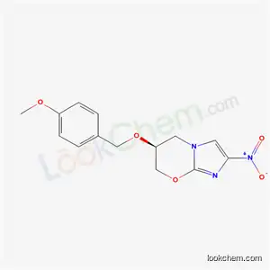 Molecular Structure of 187235-34-3 ((6S)-6-[(4-methoxybenzyl)oxy]-2-nitro-6,7-dihydro-5H-imidazo[2,1-b][1,3]oxazine)