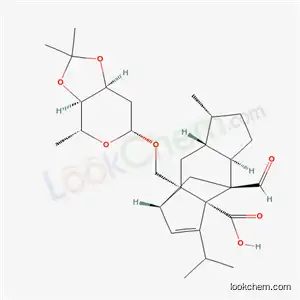 Molecular Structure of 178970-36-0 ((1R,3aR,4S,4aR,7R,7aR,8aS)-8a-({[2,6-dideoxy-3,4-O-(1-methylethylidene)-beta-D-ribo-hexopyranosyl]oxy}methyl)-4-formyl-7-methyl-3-(1-methylethyl)-4,4a,5,6,7,7a,8,8a-octahydro-1,4-methano-s-indacene-3a(1H)-carboxylic acid)