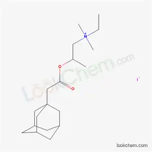 Molecular Structure of 54099-12-6 (N-ethyl-N,N-dimethyl-2-[(tricyclo[3.3.1.1~3,7~]dec-1-ylacetyl)oxy]propan-1-aminium iodide)