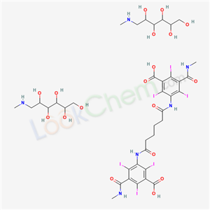 3-[[6-[3-carboxy-2,4,6-triiodo-5-(methylcarbamoyl)anilino]-6-oxohexanoyl]amino]-2,4,6-triiodo-5-(methylcarbamoyl)benzoic acid;6-(methylamino)hexane-1,2,3,4,5-pentol