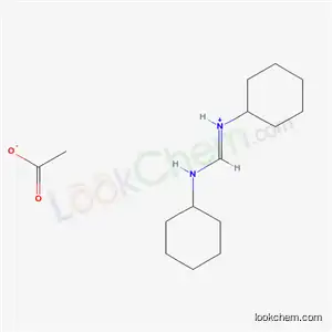 N-[(E)-(cyclohexylamino)methylidene]cyclohexanaminium acetate