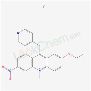 2-ethoxy-10-methyl-6-nitro-9-(pyridin-4-ylmethyl)acridin-10-ium iodide