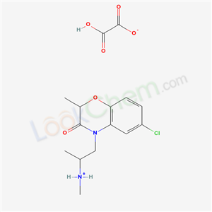 1-(6-chloro-2-methyl-3-oxo-1,4-benzoxazin-4-yl)propan-2-yl-methylazanium; 2-hydroxy-2-oxoacetate