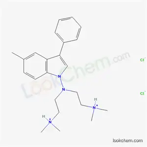 Molecular Structure of 57647-53-7 (1-(Bis(2-(Dimethylamino)ethyl)amino)-5-methyl-3-phenylindole dihydrochloride)