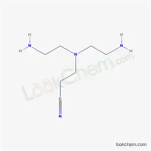 Molecular Structure of 65216-94-6 (3-[(2-aminoethyl)amino]propiononitrile, N-(2-aminoethyl) derivative)