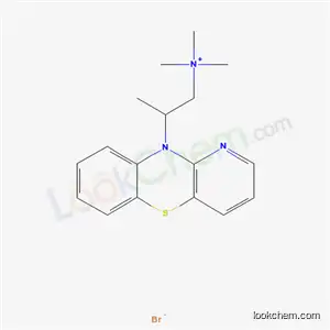 Molecular Structure of 66827-21-2 (N,N,N-trimethyl-2-(10H-pyrido[3,2-b][1,4]benzothiazin-10-yl)propan-1-aminium bromide)