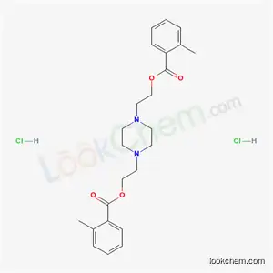 Molecular Structure of 66944-60-3 (piperazine-1,4-diyldiethane-2,1-diyl bis(2-methylbenzoate) dihydrochloride)