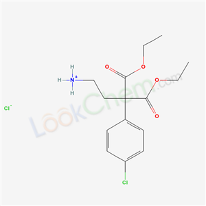 [3-(4-chlorophenyl)-4-ethoxy-3-ethoxycarbonyl-4-oxobutyl]azaniumchloride