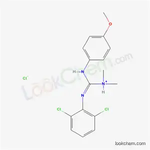 Molecular Structure of 67510-27-4 ((Z)-[(2,6-dichlorophenyl)imino][(4-methoxyphenyl)amino]-N,N-dimethylmethanaminium chloride)