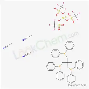 acetonitrile,[3-diphenylphosphanyl-2-(diphenylphosphanylmethyl)-2-methyl-propyl]-diphenyl-phosphane,rhodium(+3) cation,trifluoromethanesulfonate