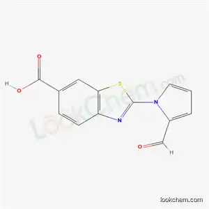 Molecular Structure of 4978-08-9 (2-(2-formyl-1H-pyrrol-1-yl)-1,3-benzothiazole-6-carboxylic acid)