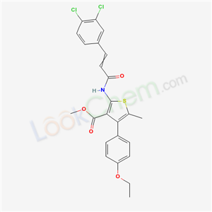 methyl 2-[3-(3,4-dichlorophenyl)prop-2-enoylamino]-4-(4-ethoxyphenyl)-5-methyl-thiophene-3-carboxylate