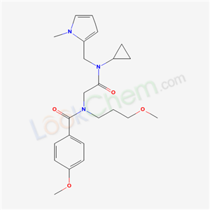 N-[[cyclopropyl-[(1-methylpyrrol-2-yl)methyl]carbamoyl]methyl]-4-methoxy-N-(3-methoxypropyl)benzamide