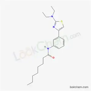 Molecular Structure of 5938-57-8 (N-{3-[2-(diethylamino)-1,3-thiazol-4-yl]phenyl}octanamide)