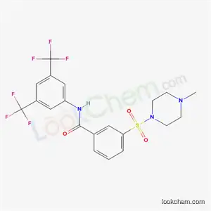 N-[3,5-Bis(trifluoromethyl)phenyl]-3-(4-methylpiperazine-1-sulfonyl)benzene-1-carboximidic acid