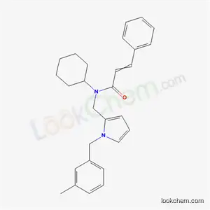 N-Cyclohexyl-N-({1-[(3-methylphenyl)methyl]-1H-pyrrol-2-yl}methyl)-3-phenylprop-2-enamide