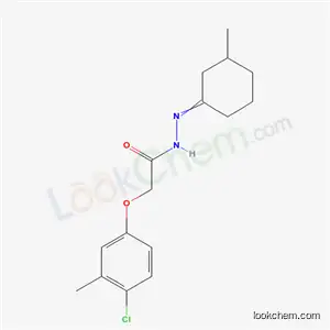 Molecular Structure of 6987-26-4 (2-(4-chloro-3-methyl-phenoxy)-N-[(3-methylcyclohexylidene)amino]acetamide)