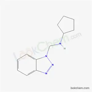 Molecular Structure of 4669-16-3 (N-(1H-benzotriazol-1-ylmethyl)cyclopentanamine)