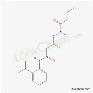 3-[(2-methoxyacetyl)hydrazinylidene]-N-(2-propan-2-ylphenyl)butanamide