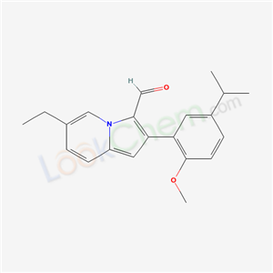 6-ethyl-2-(2-methoxy-5-propan-2-yl-phenyl)indolizine-3-carbaldehyde