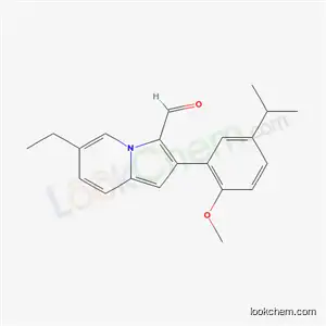 6-ethyl-2-(2-methoxy-5-propan-2-yl-phenyl)indolizine-3-carbaldehyde