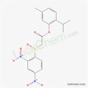 Molecular Structure of 7061-57-6 (5-methyl-2-(1-methylethyl)phenyl [(2,4-dinitrophenyl)sulfinyl]acetate)