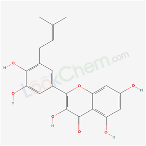 2-[3,4-dihydroxy-5-(3-methylbut-2-enyl)phenyl]-3,5,7-trihydroxychromen-4-one